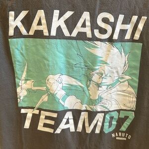 GUC Naruto Brand Size Small S Short Sleeve Graphic Tee T-Shirt Top Kakashi